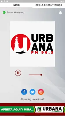 Radio Urbana 96.3 android App screenshot 1